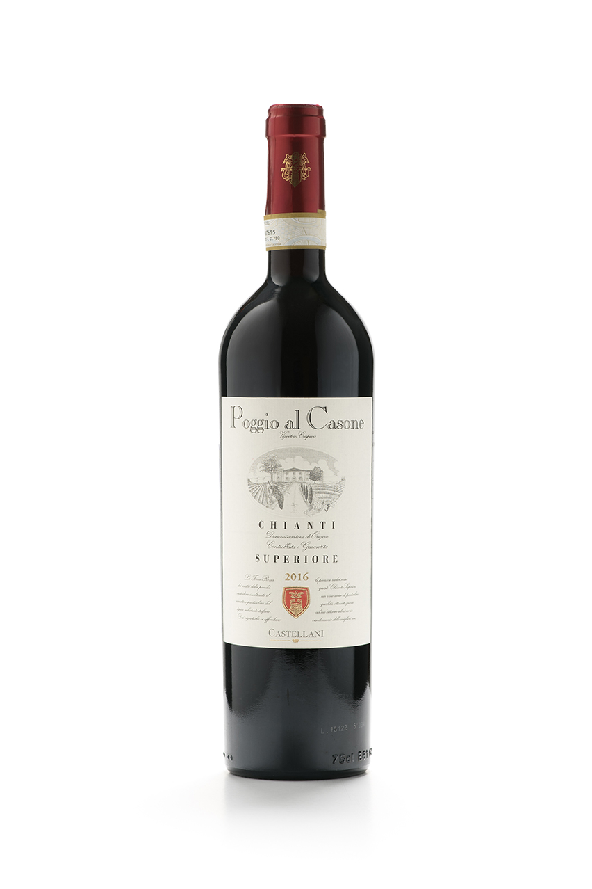 Вино Подджо Аль Казоне Кьянти Супериоре, DOCG, красное, сухое, 0.75 л